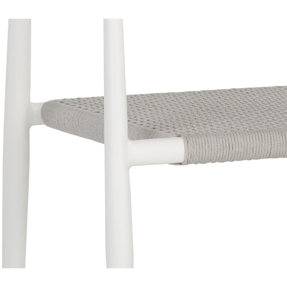 Kona White Outdoor Stackable Dining Armchair, Set Of 2